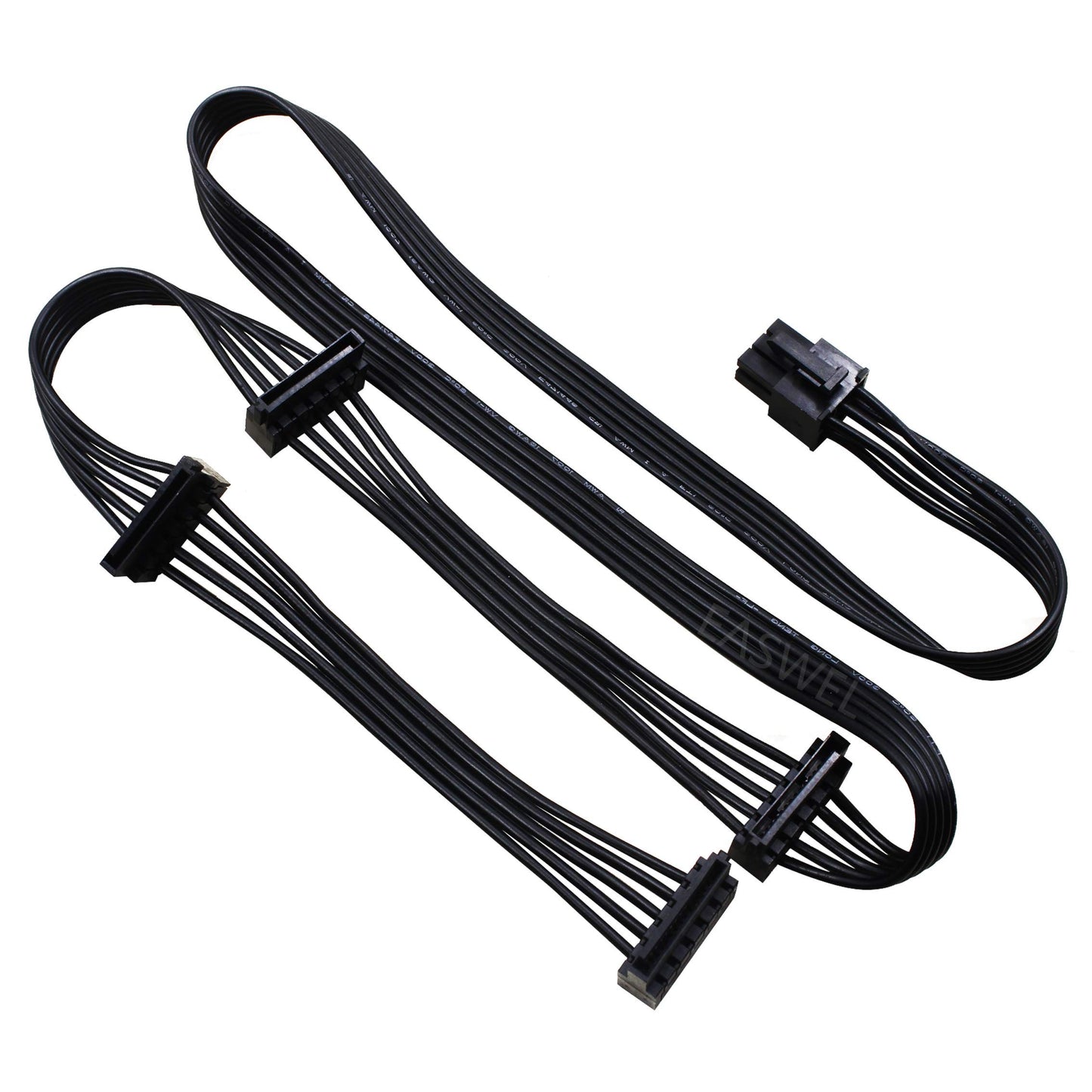 EASWEL 6 Pin to 4X SATA Driver Cable for Corsair hx1200 RM1000X RM850X RM750X