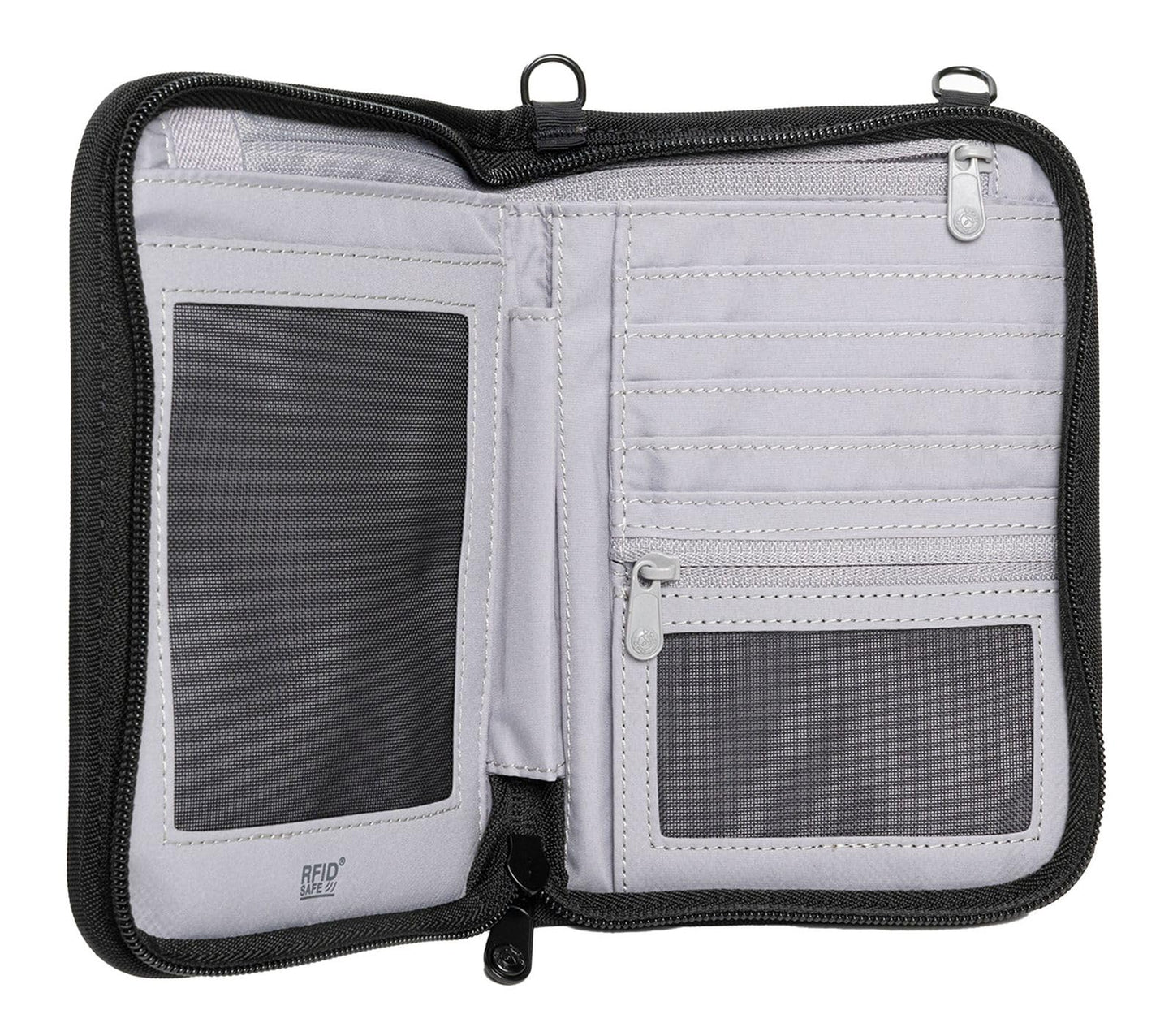 Pacsafe Rfidsafe V150 Anti-theft Blocking Compact Passport Wallet, Black