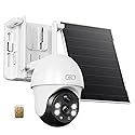 bizv 4G LTE Cellular Security Camera Wireless Outdoor,4MP Solar Powered No WiFi Security Camera, Color Night Vision, Smart Detection,Two Way