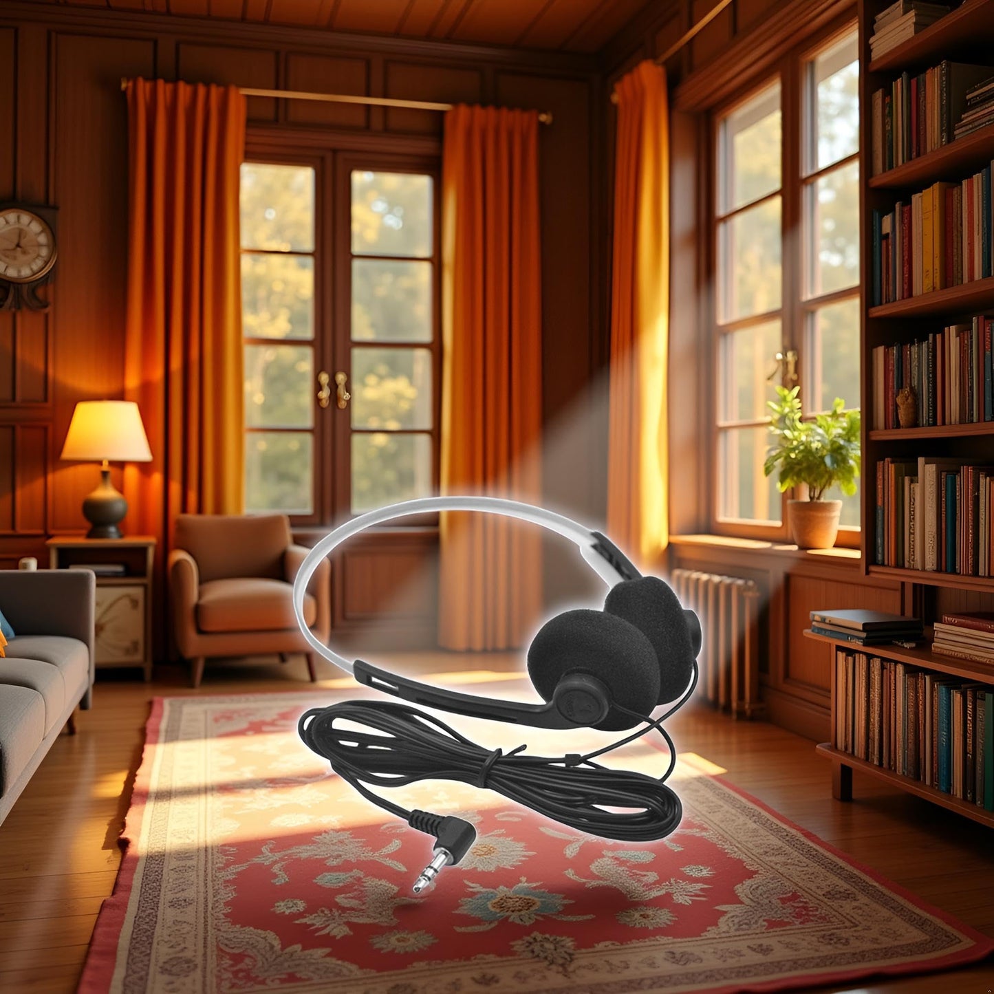 Junfamilee Retro Lightweight Earphones,Over-Ear Headphone,Vintage Feelings Underwire Headphones,Hi-Fi Stereo Earphone Headset,Headphone,for Most…