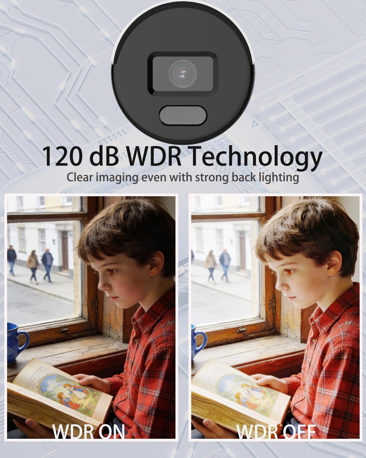 VisiSecure DS-2CD1047G2-LUF 2.8mm, 4MP Color-Vu Hik PoE Bullet Camera with 24/7 Color Vision, Human/Vehicle Detection, IP67 Weatherproof, 120dB WDR