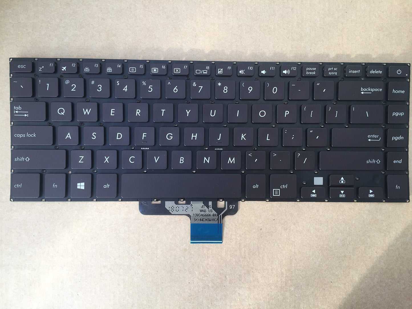 senlinxiaowu Original New for ASUS X510U Laptop Keyboard US English Black Backlit