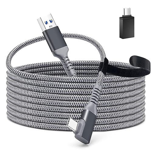 TOTU Cable for Oculus Quest 2 Link, 16FT USB 3.2 Gen 1 to Type C Link Cable Compatible with Steam Deck, High Speed Data Transfer and Fast Charging