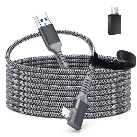 TOTU Cable for Oculus Quest 2 Link, 16FT USB 3.2 Gen 1 to Type C Link Cable Compatible with Steam Deck, High Speed Data Transfer and Fast Charging