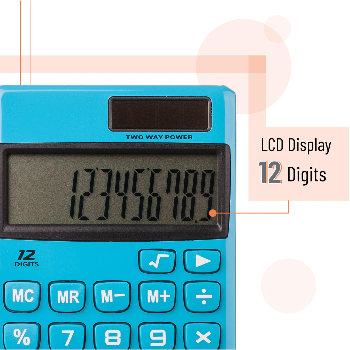 Mr. Pen- Standard Function Calculator, 12 Digits, Solar Calculator, Basic Office Calculators