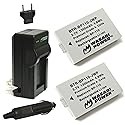 Wasabi Power Battery (2-Pack) and Charger for Canon BP-110 (Fully Decoded) and Legria HF R26, Legria HF R28, Legria HF R206, Vixia HF R20, Vixia HF