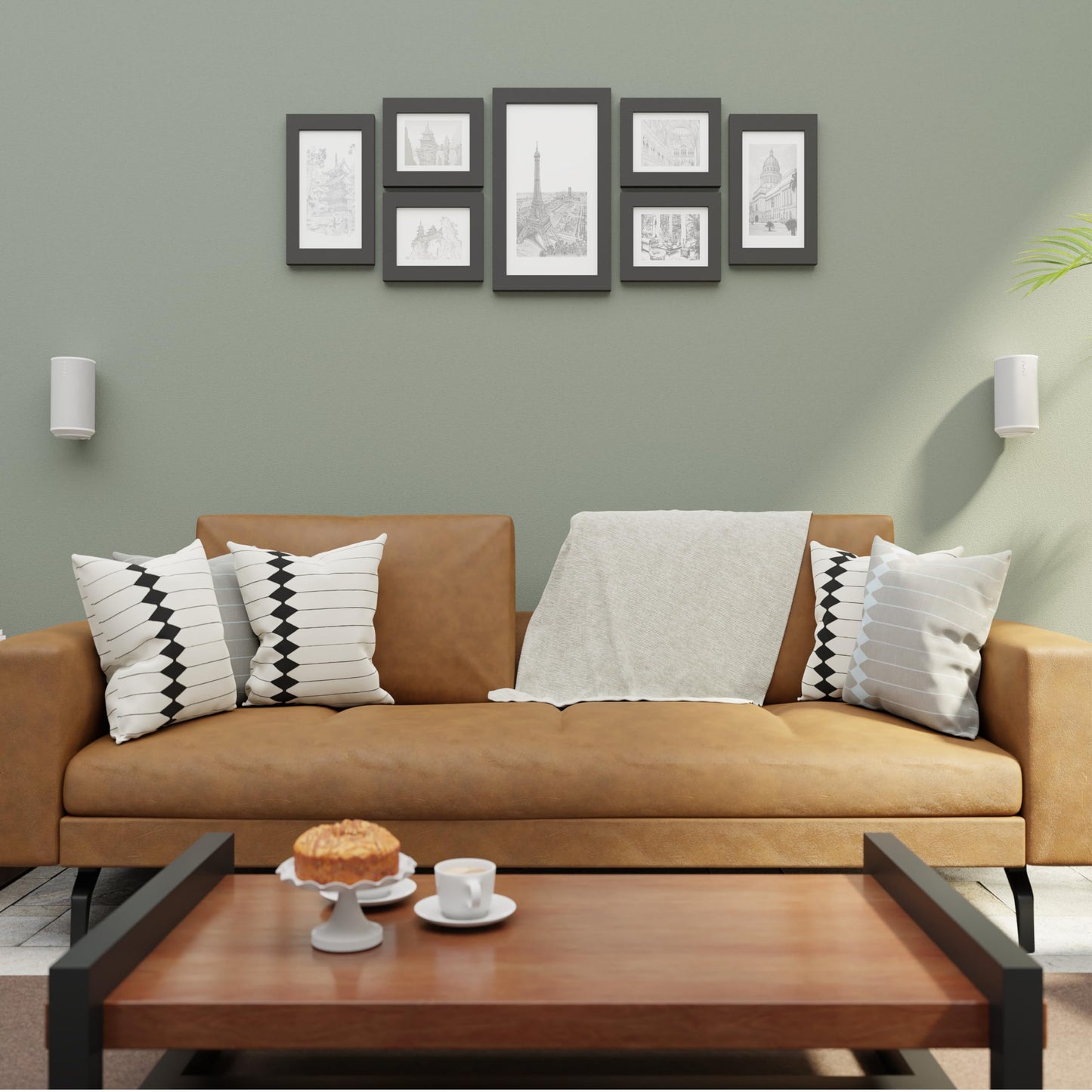Sanus Fixed Speaker Wall Mount for Sonos Era 100™ (White Pair)