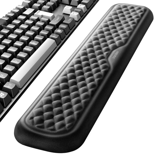 Vaydeer Keyboard Wrist Rest, Large Full Keyboard Support Pad, Memory Foam Hand Cushion for Desk, Ergonomic Computer Laptop Typing, Office Gaming Palm