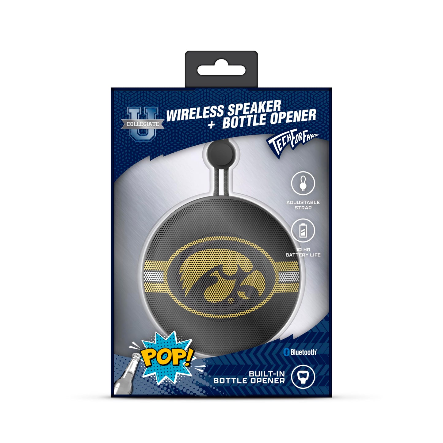 SOAR Collegiate Bluetooth Bottle Opener Speaker, Iowa Hawkeyes