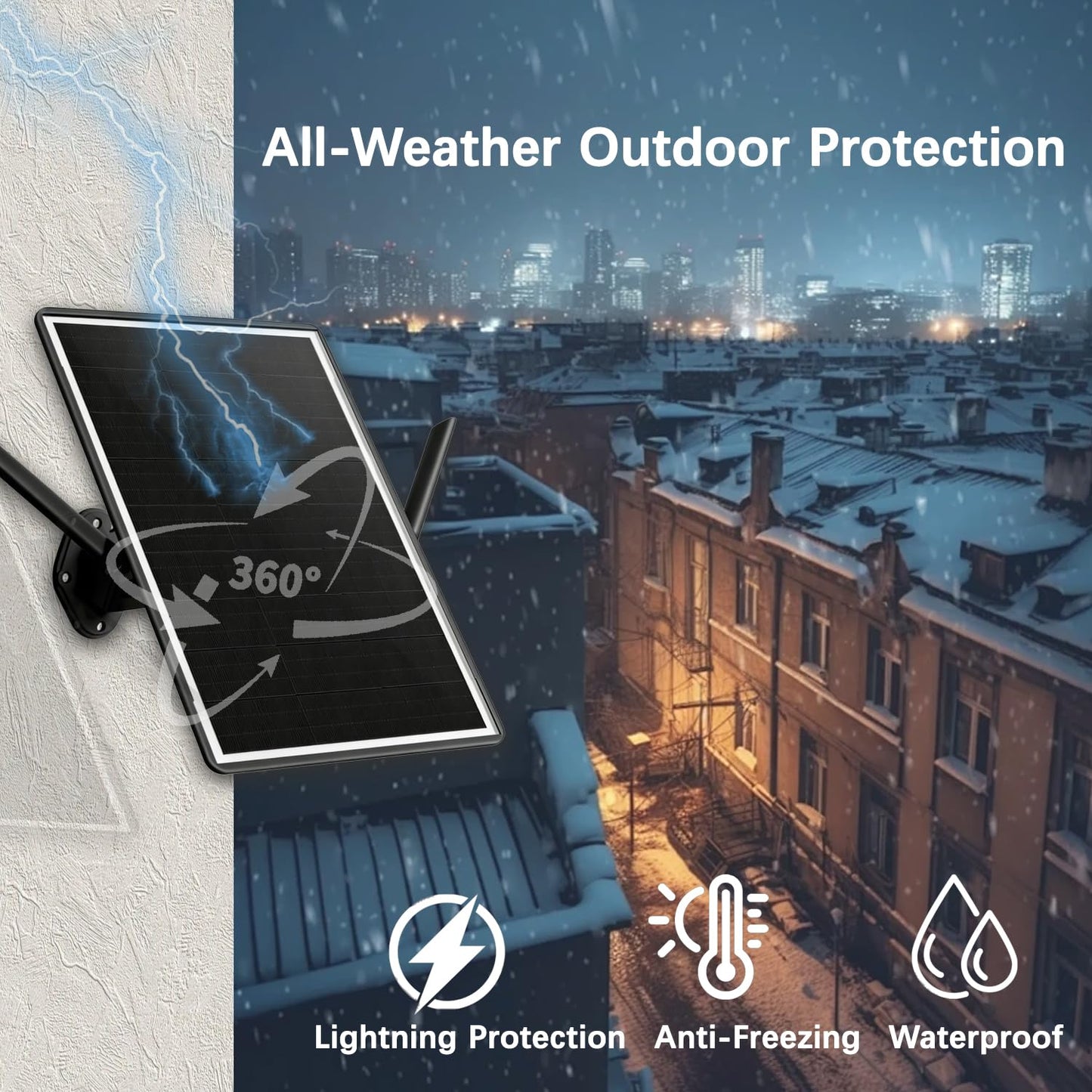 Solar Outdoor 4G Router WiFi Extender SIM/VSIM Support, 20000mAh Battery & 15W Solar Panel, 2.4GHz 300Mbps Wireless Signal Booster, APP Control