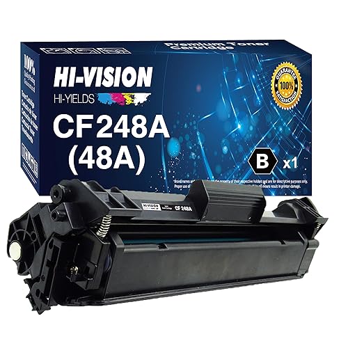 HI-VISION HI-YIELDS Compatible Toner 48A Toner Cartridge for CF248A Used for Pro M15w M15a M16w M16a MFP M29w M29a M28w M28a Printer, (1-Black Pack)