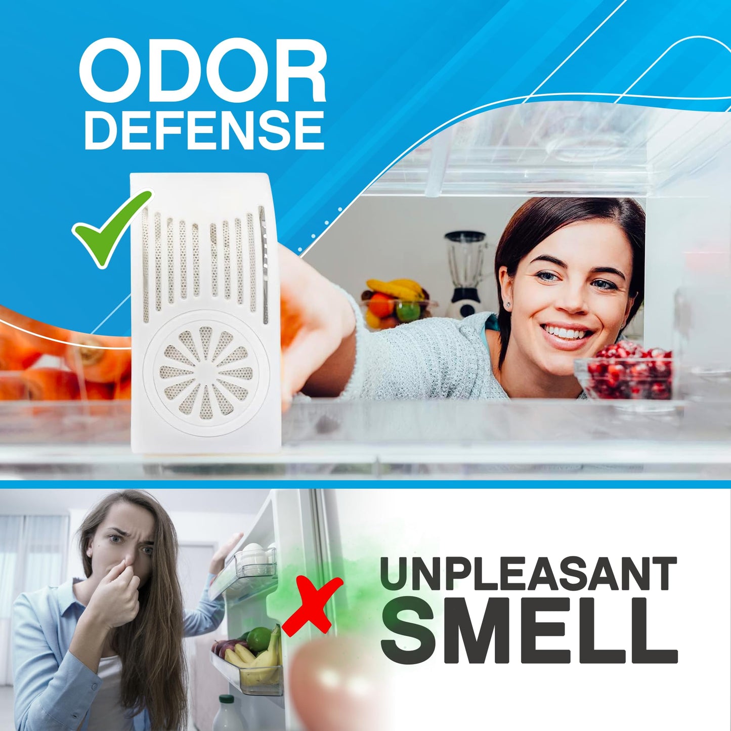 Nonscents Refrigerator Deodorizer - Odor Eliminator - 1 Count