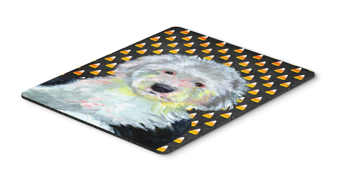 Caroline's Treasures LH9046MP Old English Sheepdog Candy Corn Halloween Portrait Mouse Pad, Hot Pad or Trivet for Home Office Gaming Working Computers