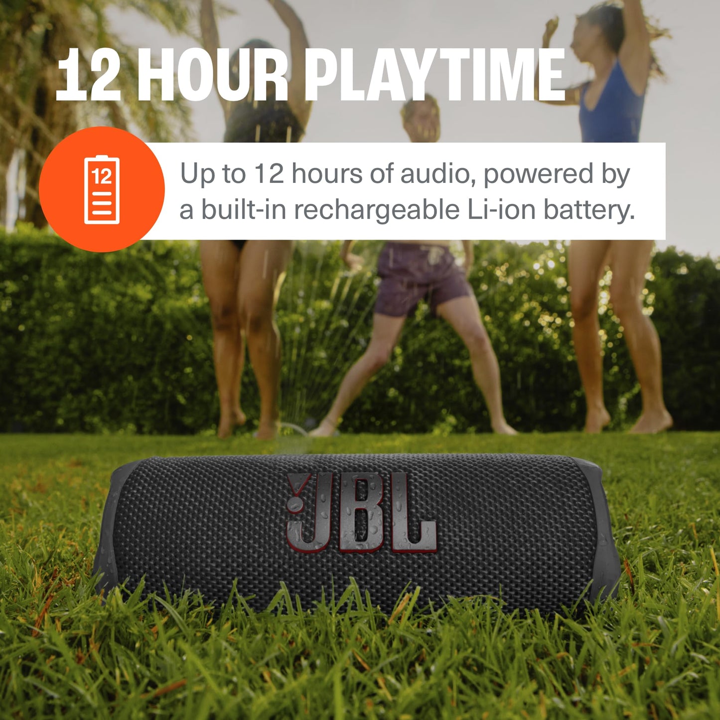 JBL Flip 6 (Blue) + Bundle with divvi! Protective Hardshell Case