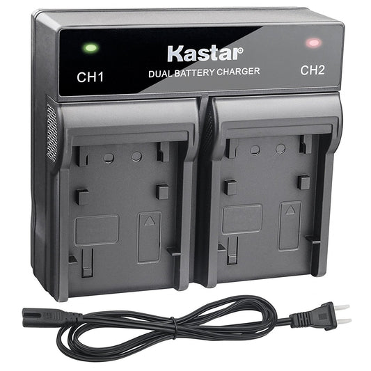 Kastar Fast Dual Charger for Canon BP-970 BP-945 BP-975 and ES300V ES410V ES420V ES520A ES4000 ES5000 ES6000 ES6500V ES7000ES ES7000V ES8000V ES8100V