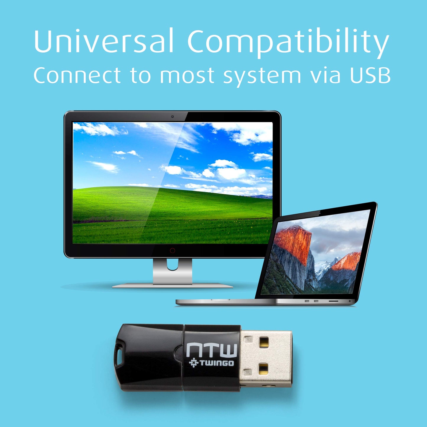 NTW Twingo: Micro SD Card Reader/Memory Card Reader/USB 2.0 Adapter/Micro USB OTG/Portable Micro SD Card Reader for Android Phone/MacBook/PC/Tablets