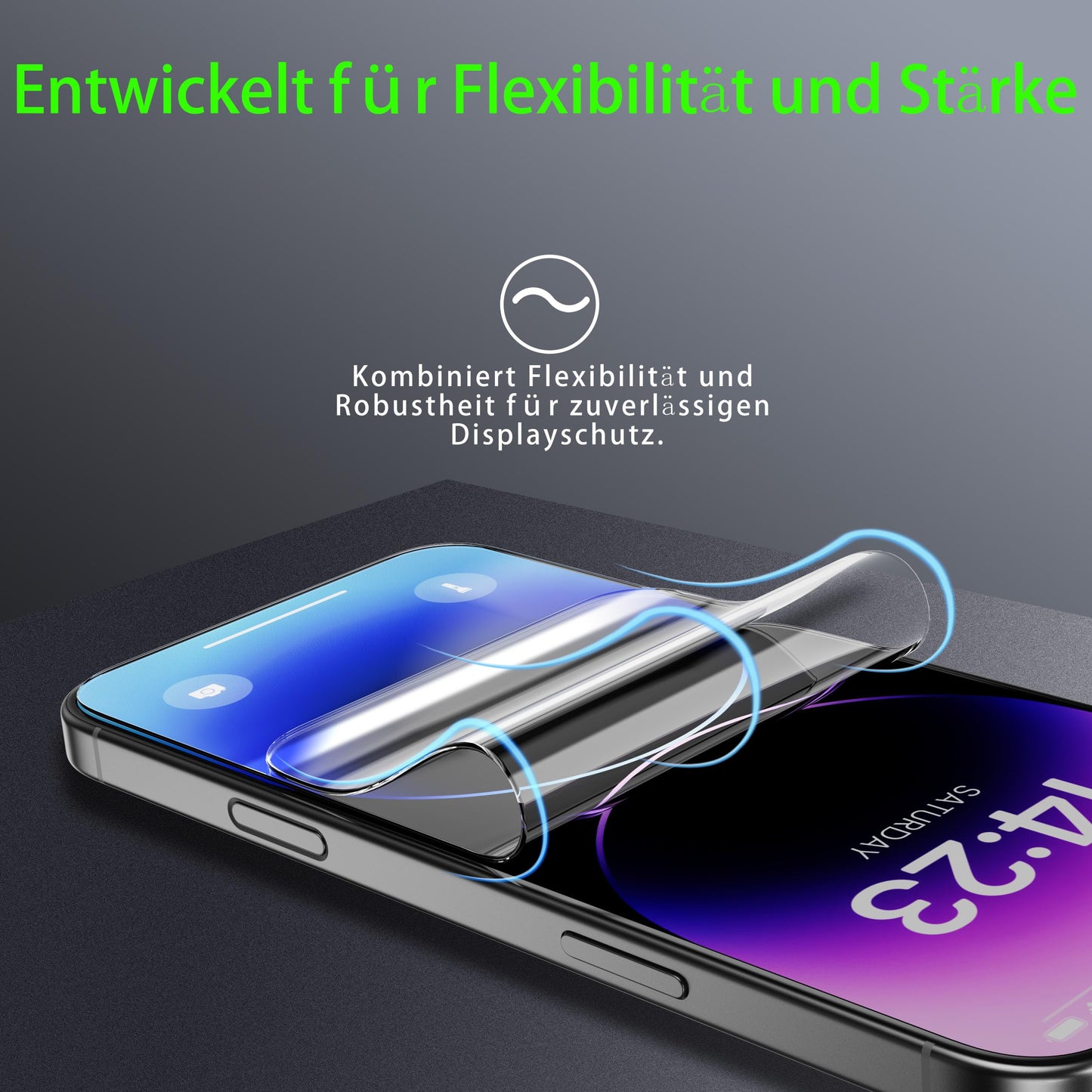 JUVENPROTO 3 Pack for Samsung Galaxy A23 / A14 / A13 TPU Films Screen Protectors, Fingerprint Unlock, HD Clear, Anti Scratch, Bubble Free, Ultra Thin
