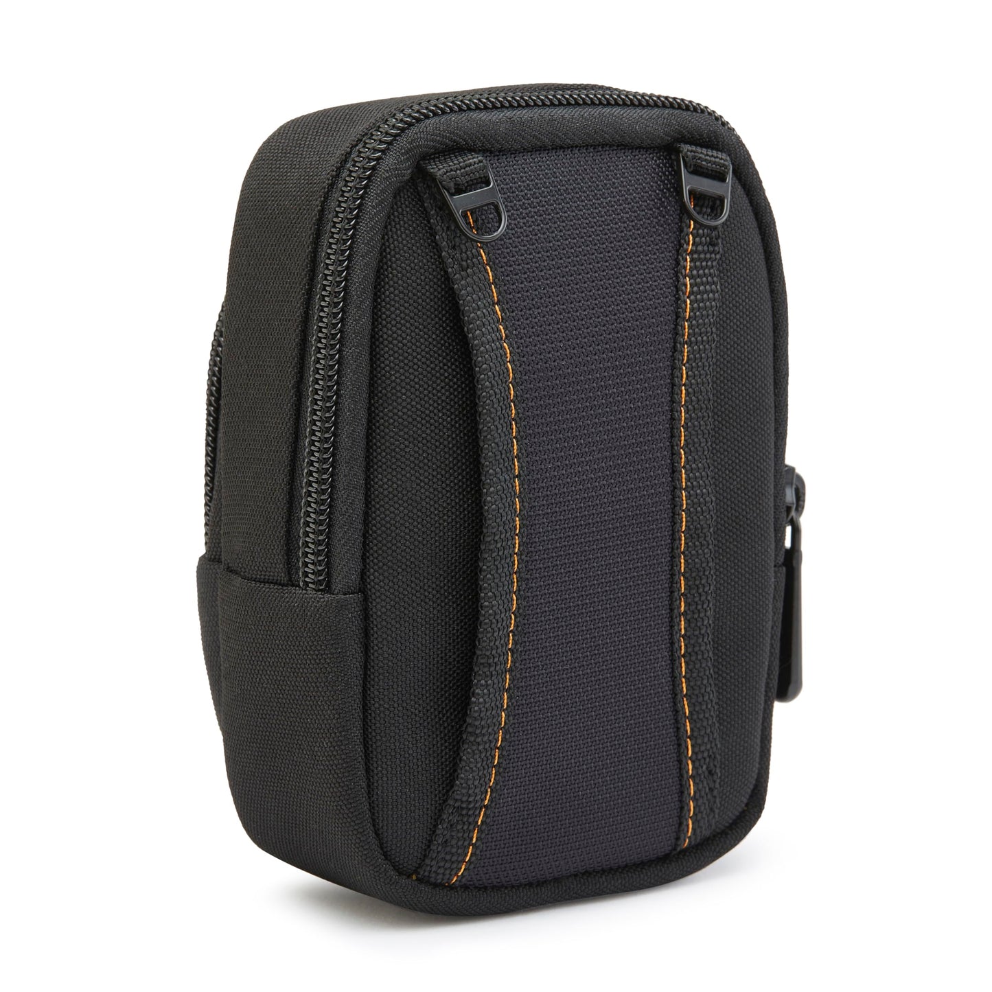 Amazon Basics Large Point and Shoot Padded Camera Case with Adjustable Shoulder Strap, Belt Loop, Interior Dimension 5.2 x 3.2 x 1 inches, Black