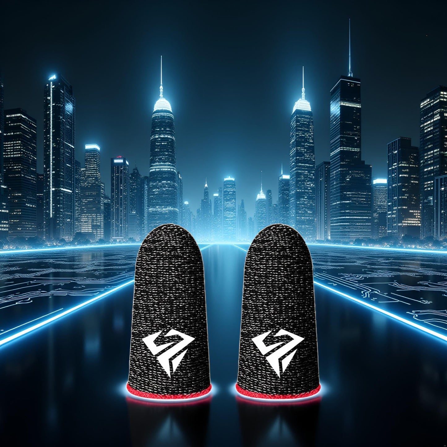 1 Pair for Pubg Mobile Games Gaming Finger Sleeve Breathable Fingertips Sweatproof Fingertip for Mobile Cove Slip Finger Gloves, Cell Phone Gaming