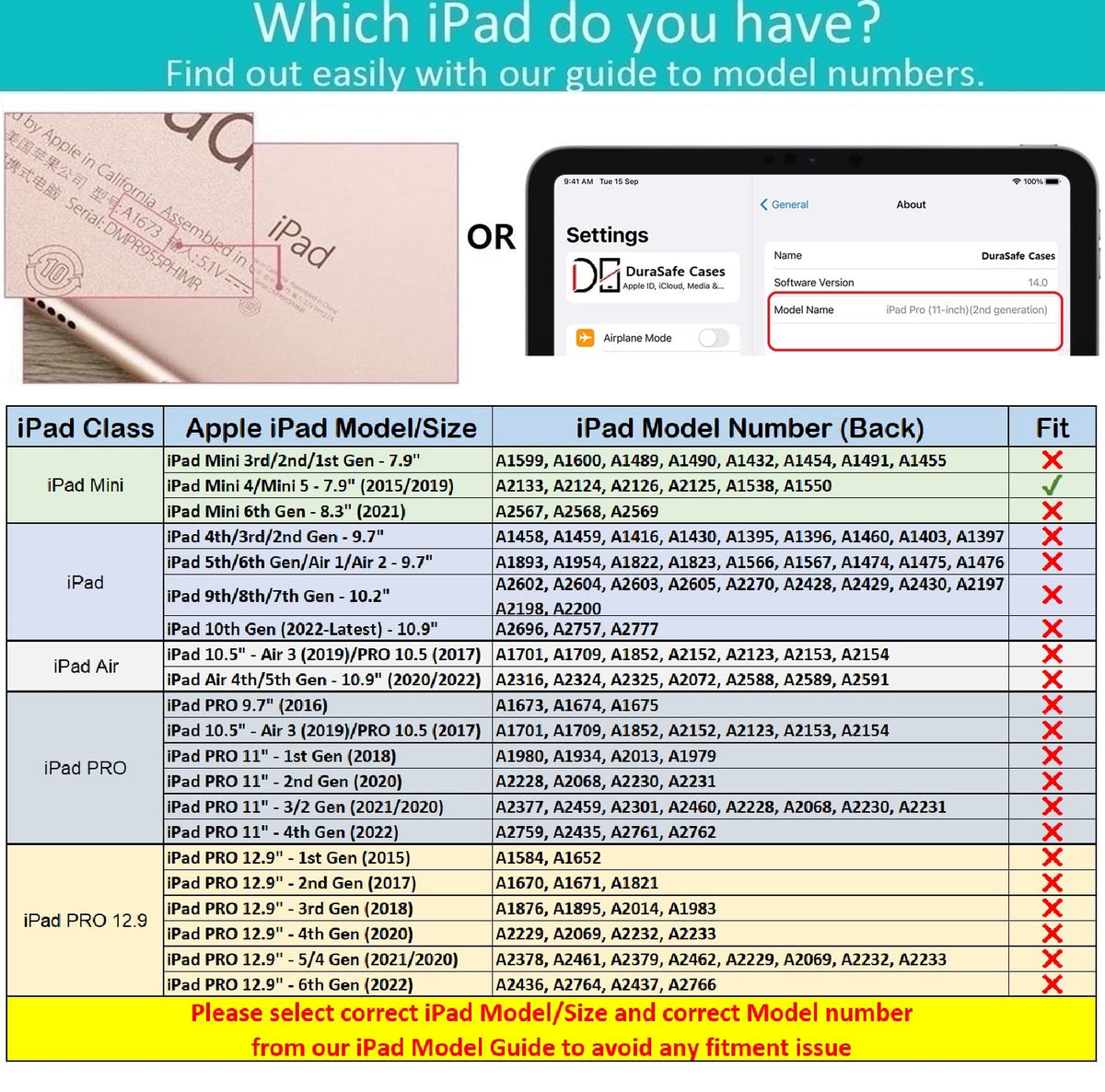 DuraSafe Cases iPad Mini 4th Gen 2015 7.9 Inch [ Mini 4 ] MK8A2LL/A MK882LL/A MK8C2LL/A MK862LL/A MK892LL/A MK872LL/A Auto Sleep Wake Function