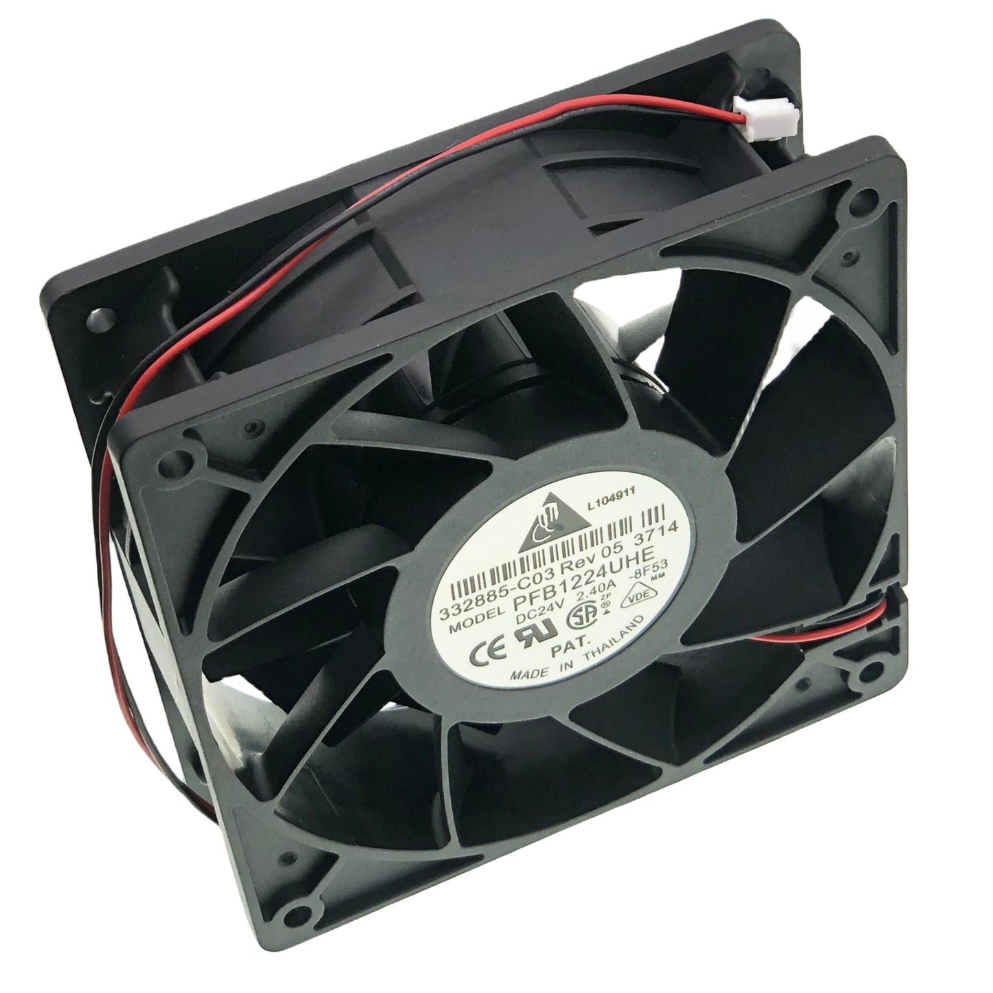 LEYEYDOJX for PFB1224UHE DC BRUSHLESS Fan, DC 24V 2.40A 12CM Size :120×120×38mm,2-pin 2-Wire Inverter Cooling Fan.