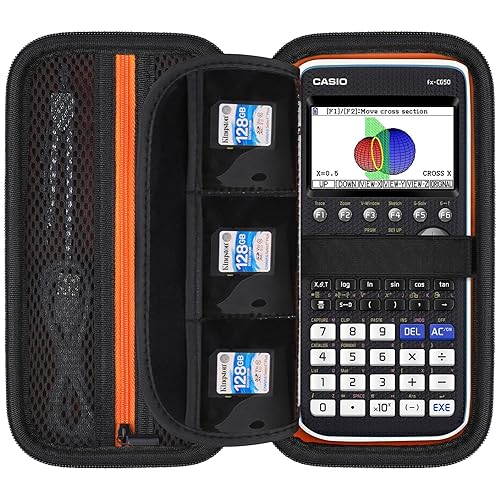 Elonbo Carrying Case for Casio fx-CG50 PRIZM/fx-9750GIII Color Graphing Calculator/ 991ES Plus/ 991CW/ 115ES Plus/ 300ES/ 300MS Standard Advanced