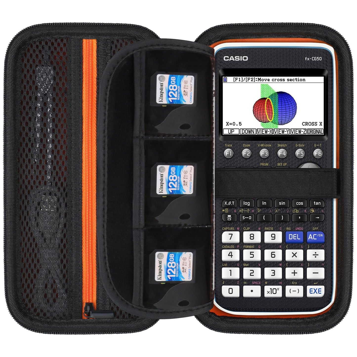 Elonbo Carrying Case for Casio fx-CG50 PRIZM/fx-9750GIII Color Graphing Calculator/ 991ES Plus/ 991CW/ 115ES Plus/ 300ES/ 300MS Standard Advanced
