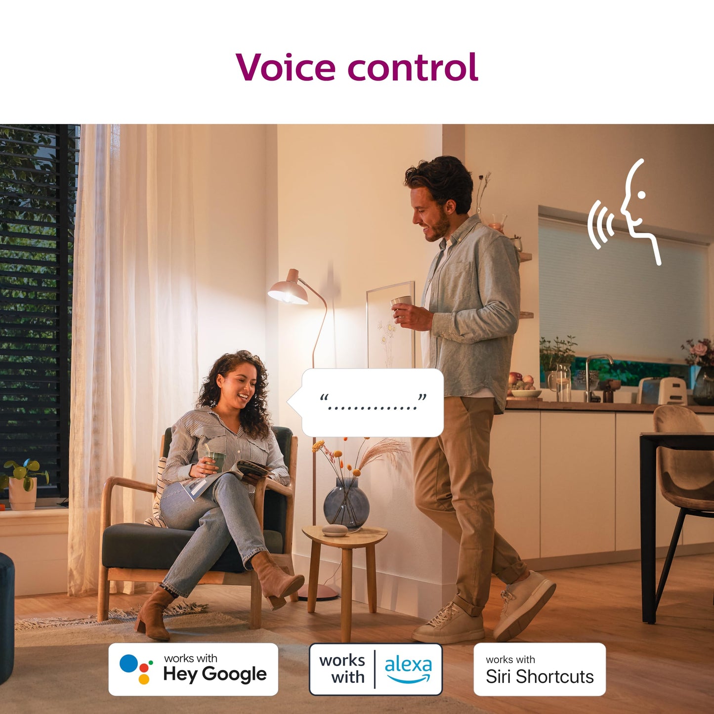 PHILIPS Smart 40-Watt Equivalent B12 LED Smart Wi-Fi Tuneable White Light Bulb Powered by WiZ with Bluetooth (1-Pack)