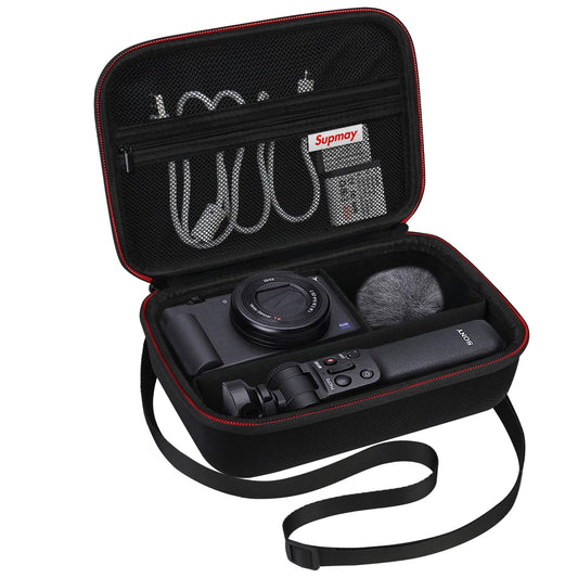 Supmay Hard Travel Case for Sony ZV-1F / ZV-1 / ZV-1 II Digital Camera, Protective Cases Bag Fits Vlogger Accessory Kit Tripod, Microphone, LED Video
