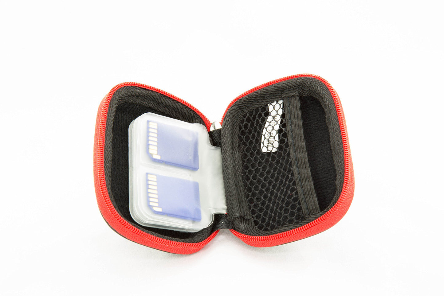 Leap Outdoors Weather-Resistant Protective SD Memory Card Storage Case for Photography & Trail Camera - 12 SD Cards, Mesh Pocket