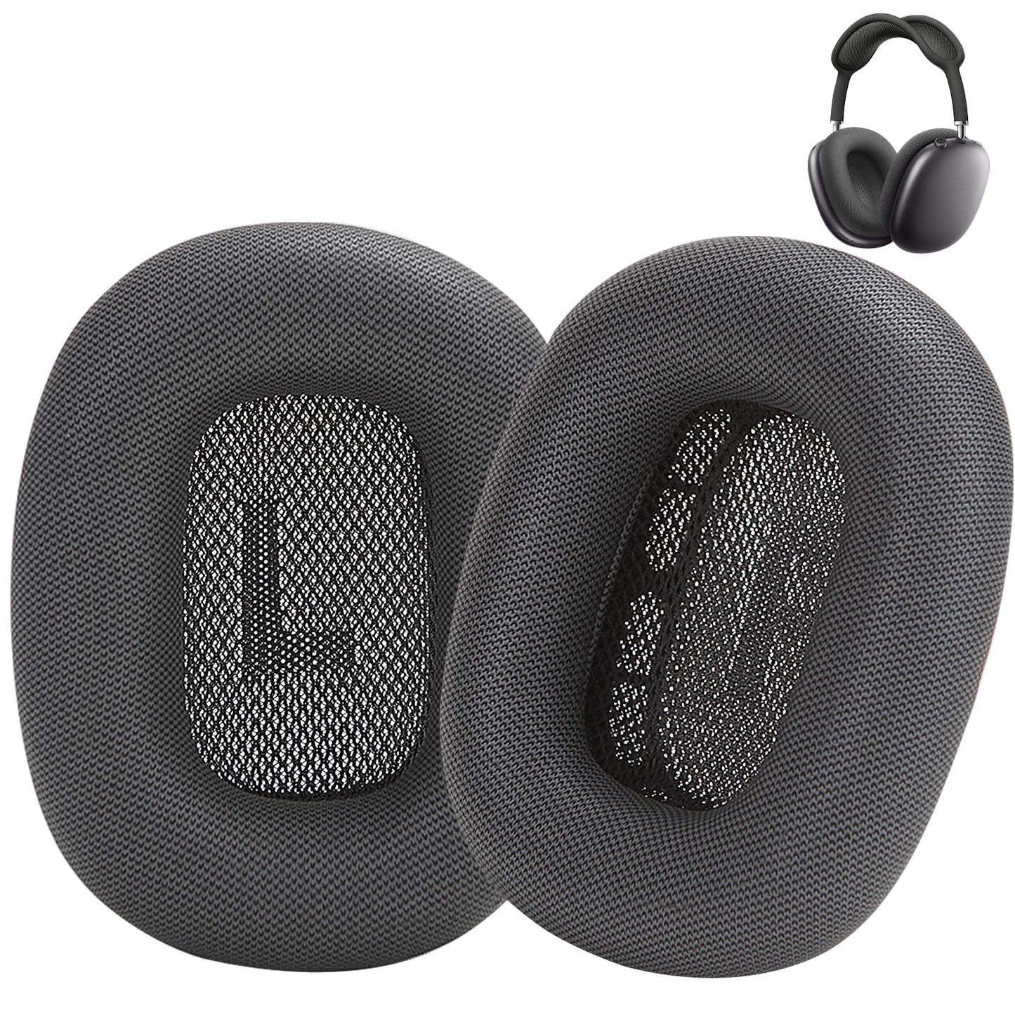 EARROCK Replacement Ear Cushions for AirPods Max 1 Over-Ear Headphones, Protein Leather Covered Earpads with Memory Foam and Magnet (Space Gray)