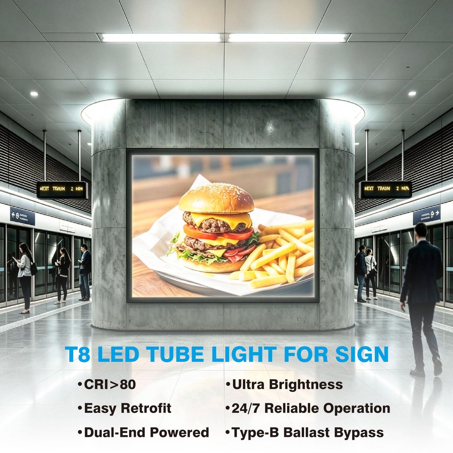 GOCuces 36W 45.8 Inch T8 LED Tube Lights F48T12 Replacement 6-Pack