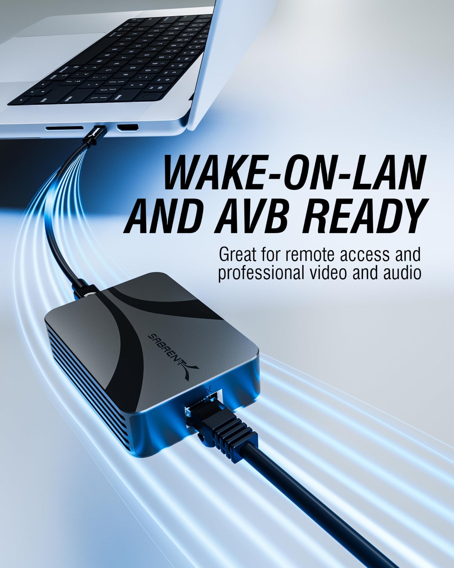 SABRENT Thunderbolt & USB4 to 10 Gigabit Ethernet Adapter (NT-P10G)