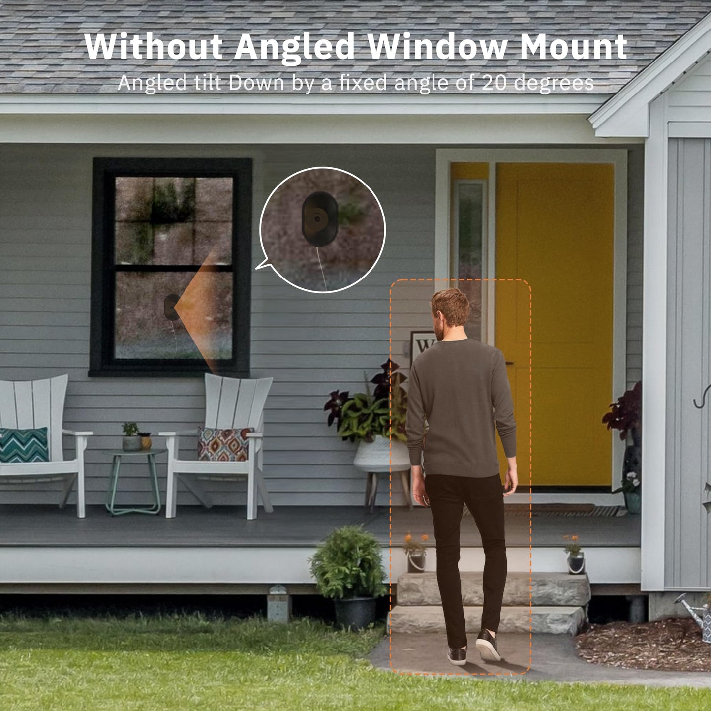 Window Mount for Girafit Window Camera W150,W550s, Adjustable Angle Tilt, No Screws, No Reflections, Self-Adhesive, Damage-Free Installation