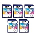 32GB 5-Pack SDHC Class 10 UHS-1 Flash Memory Card by Silicon Power