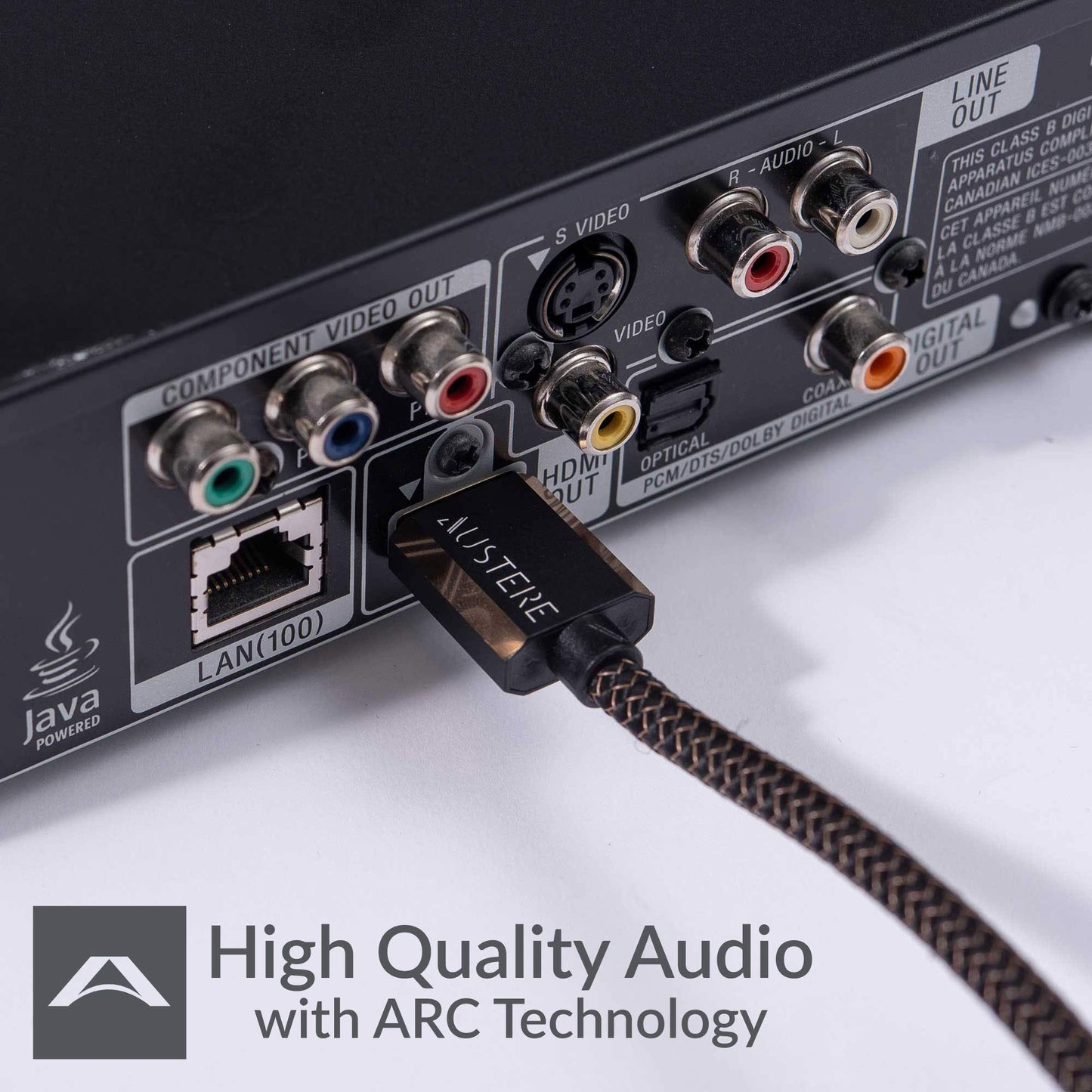Austere III Series 4K HDMI Cable 1.5 meters \ 4K HDR, High Fidelity ARC, Pure Gold Contacts, aDesign Precision Connector Housing and WovenArmor Cable