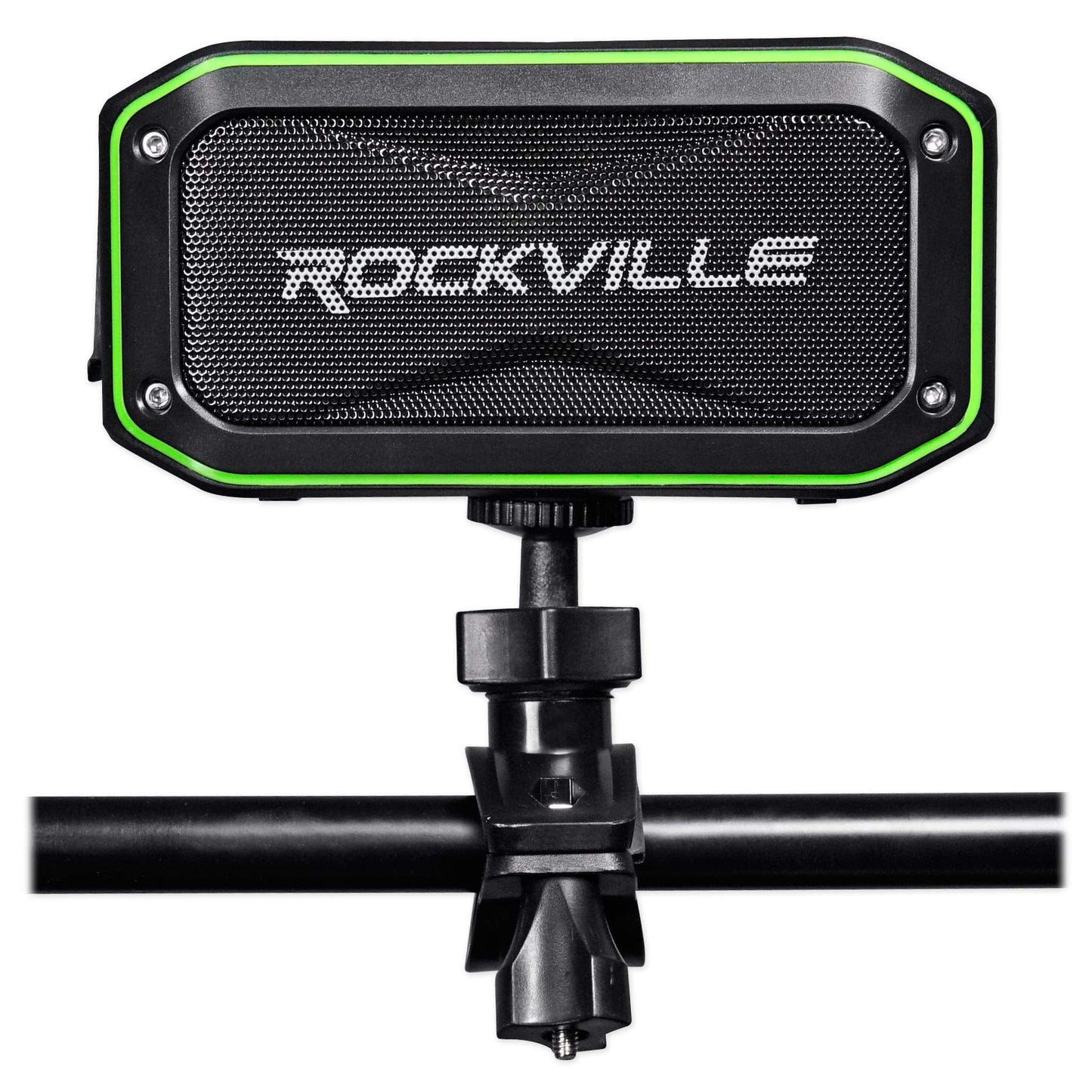 Rockville Portable Audio Bundle: (2) ROCK ANYWHERE Waterproof Bluetooth Speakers, TWS Stereo Linking, 2-items