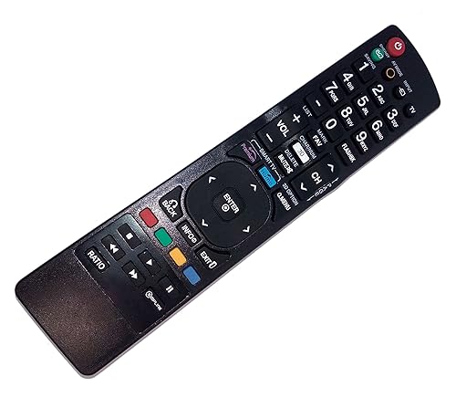 Replaced Remote Control Compatible for LG 50PM9700UA AKB72915280 47LW5300-UC 50PV450C 47LM4600UC LED HD TV