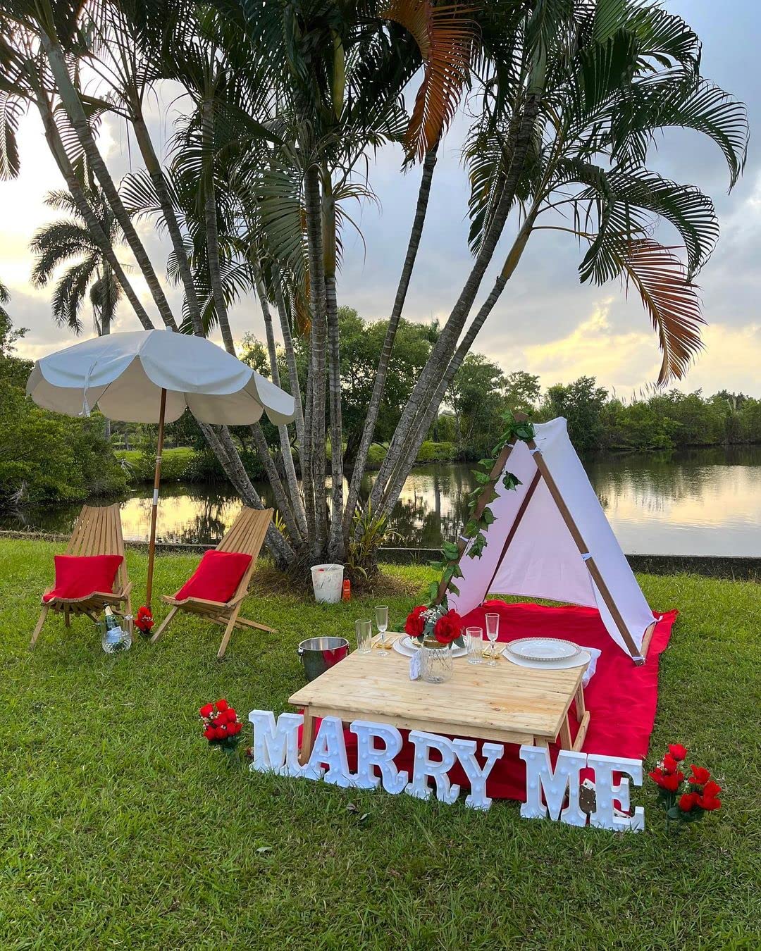 JUICYRAUL 7 LED Marquee Marry Me Lights - Light Up Letters for Romantic Proposal, Wedding & Engagement Signs