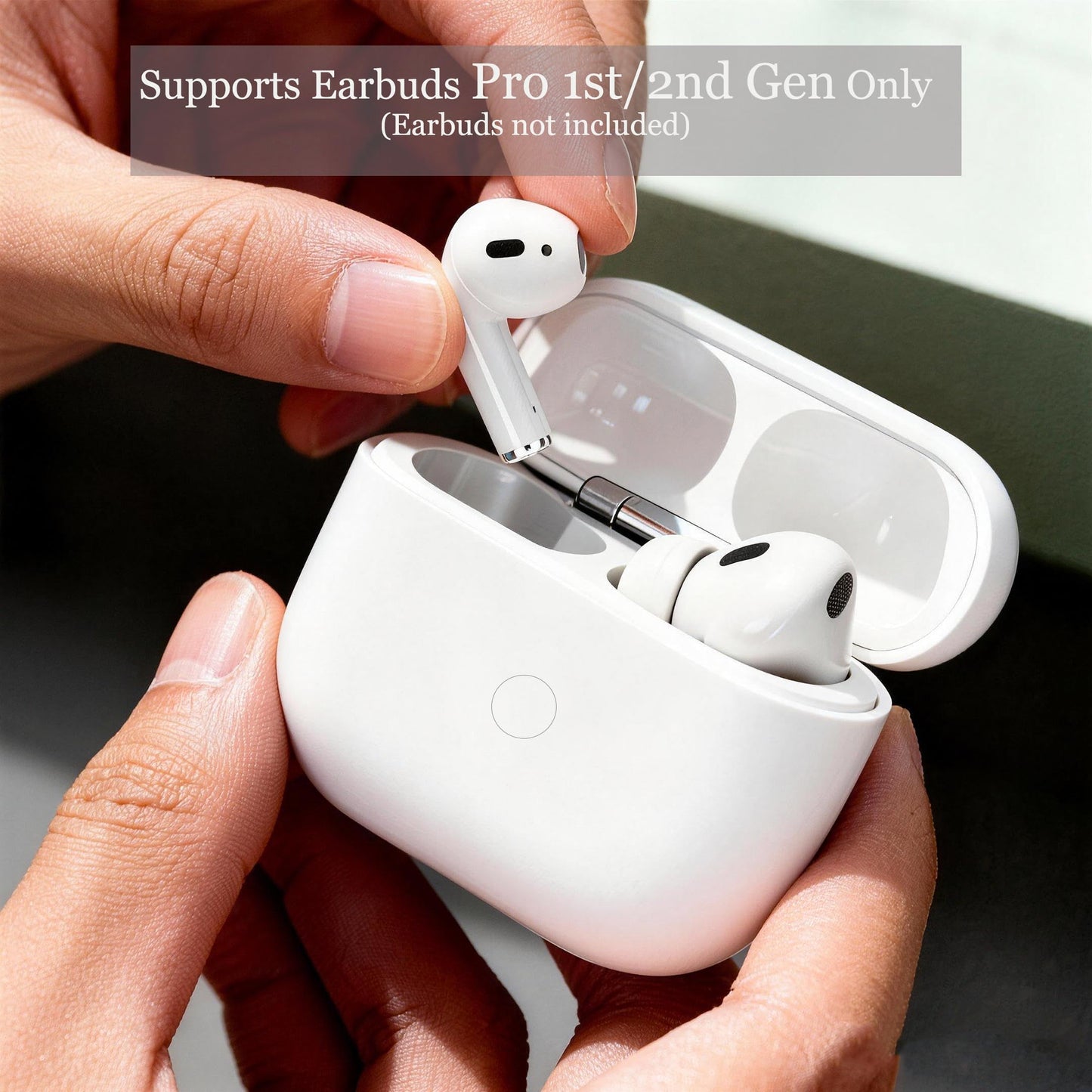 Replacement Charging Case Compatible with AirPods Pro 2nd/1st Generation, 600mAh Wireless Charger Case with Bluetooth Pairing Sync Button, 15-Min Fast