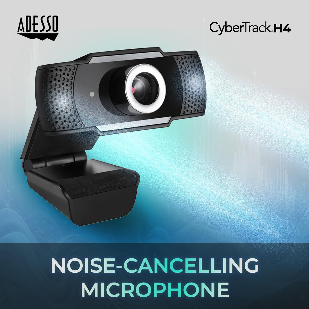 CyberTrack H4 Webcam 1080P HD USB, Black