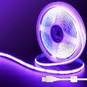 Clearhill 5V USB COB LED Strip Lights,9.84FT/3M,Purple,320LEDs/M,8mm Width,Not Waterproof IP20,1M USB Cable,Flexible LED Tape Light for DIY Home