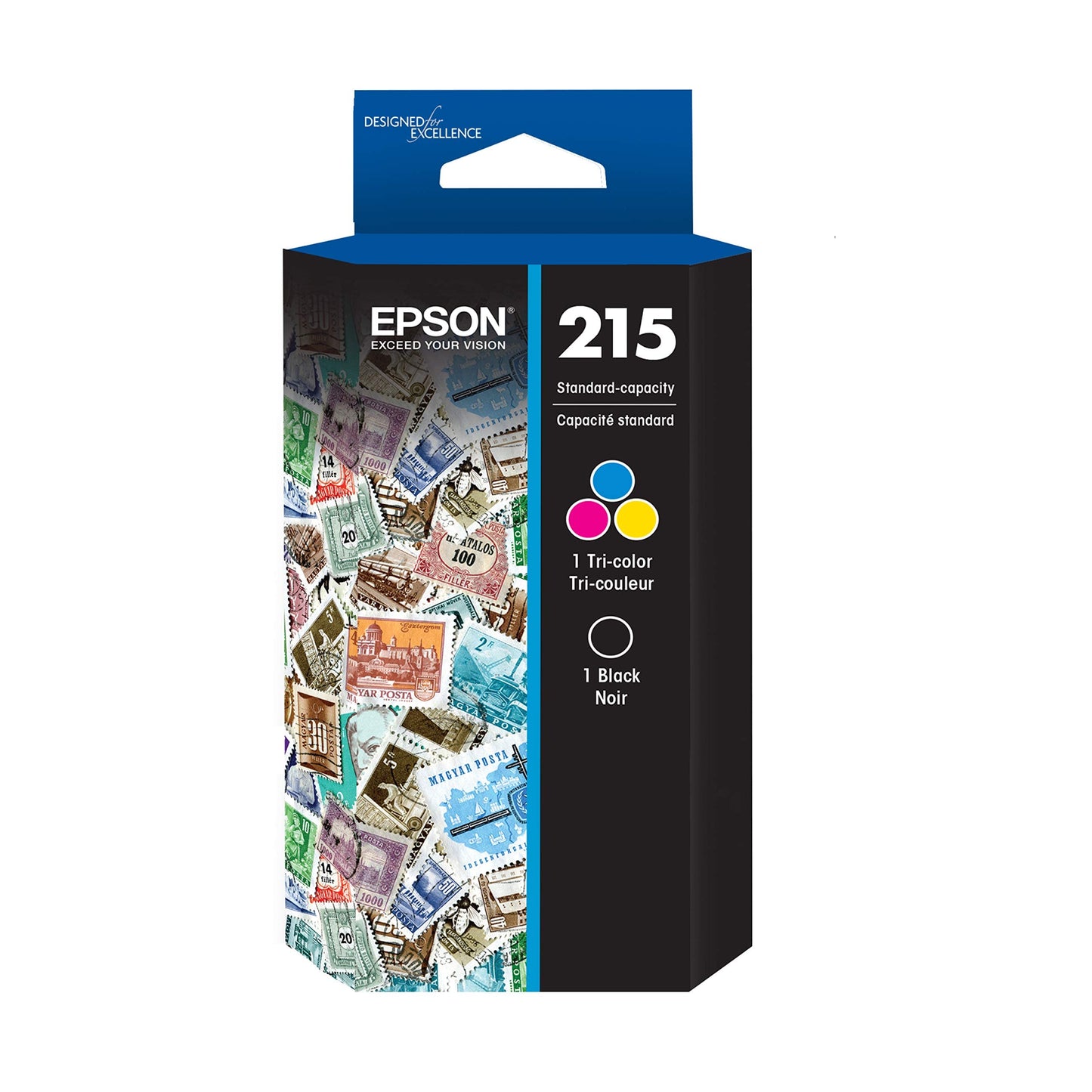 EPSON 215 Ink Standard Capacity Black & Color Cartridge Combo Pack (T215120-BCS) Works with WorkForce WF-100, 110 and EC-110