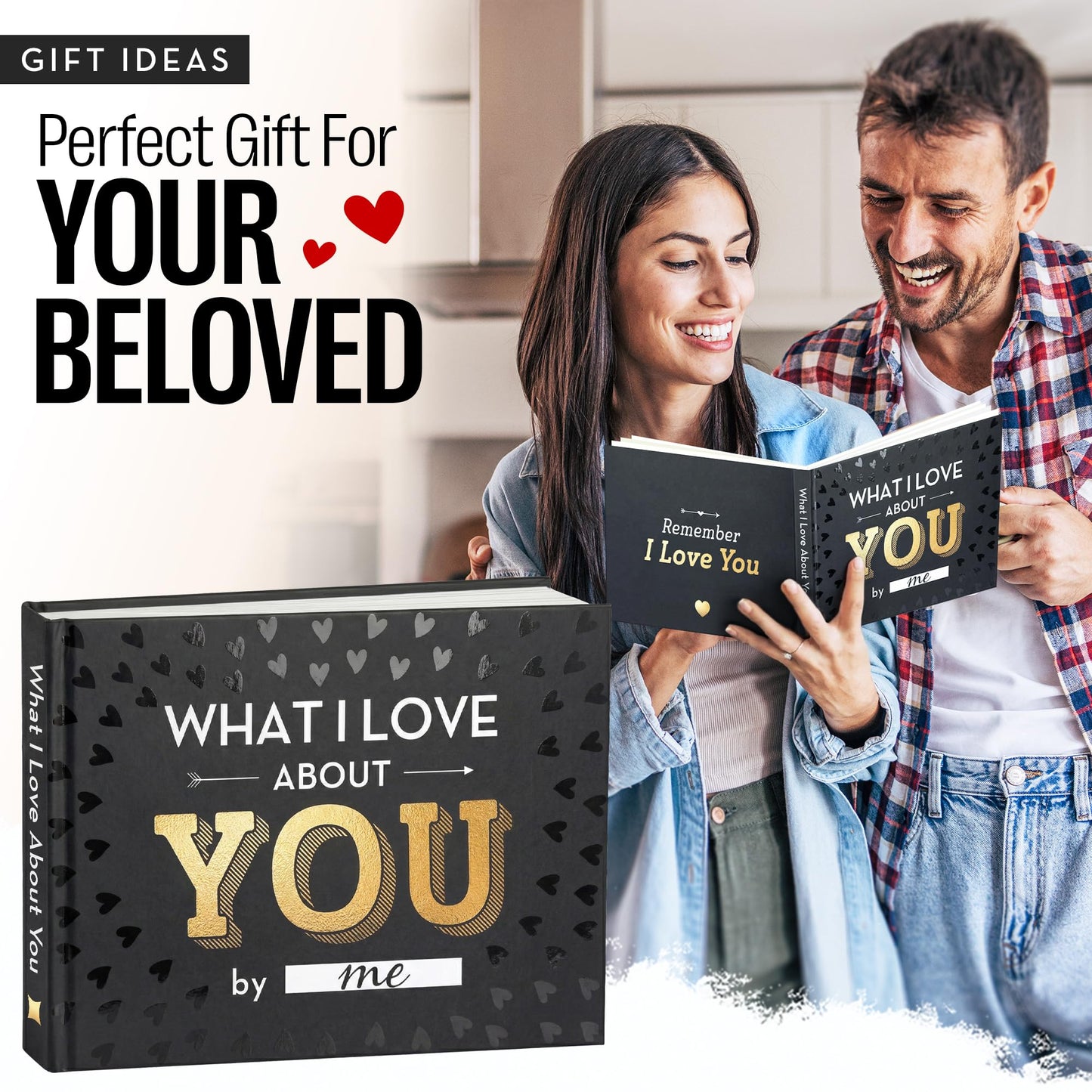 What I Love about You Book - Valentines Day Gifts for Him, Her - Fill-in-the-Blank Book for Men, Boyfriend, Husband, Women, Girlfriend, Wife, Him, Her