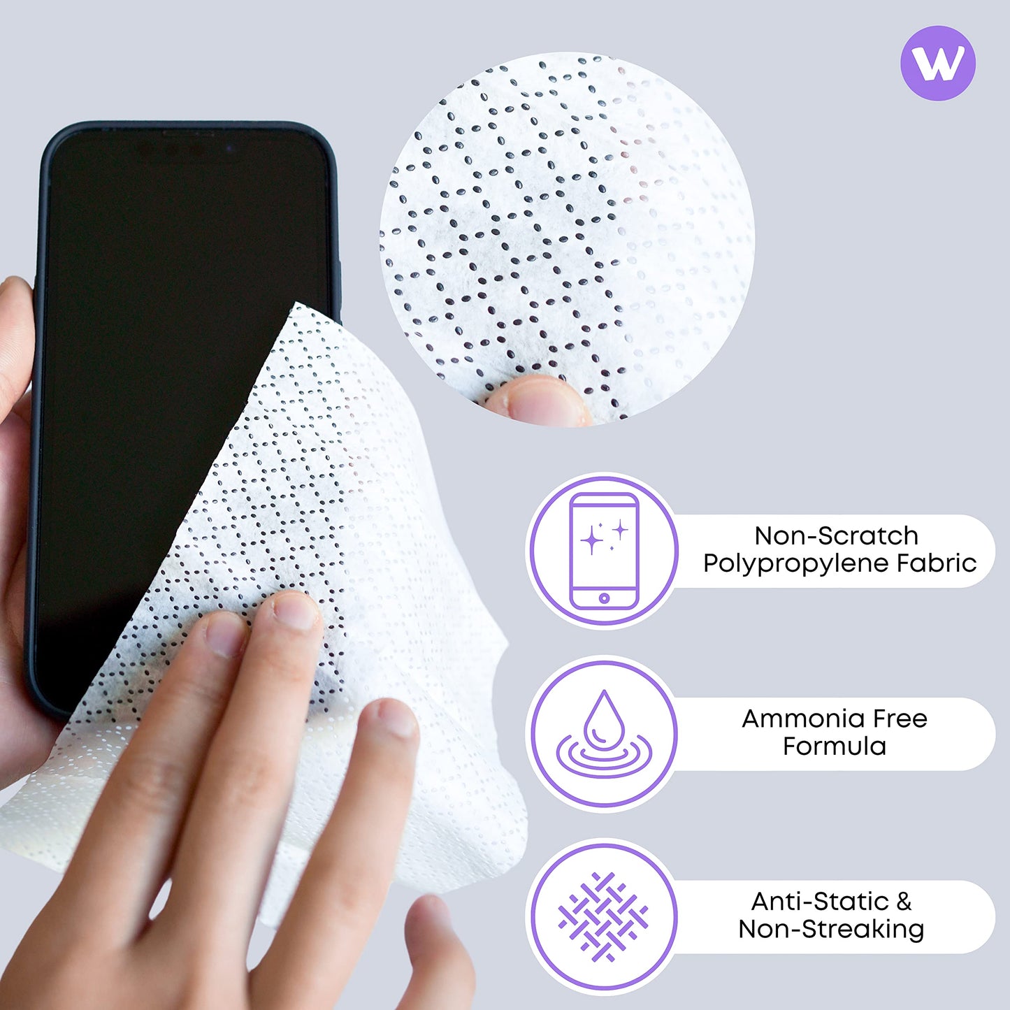 See Clear Original Lens Cleaning Wipes - Pre-Moistened Eyeglass & Screen Cleaning Cloth Towelettes - Streak Free, Scratch Free Lens & Electronic