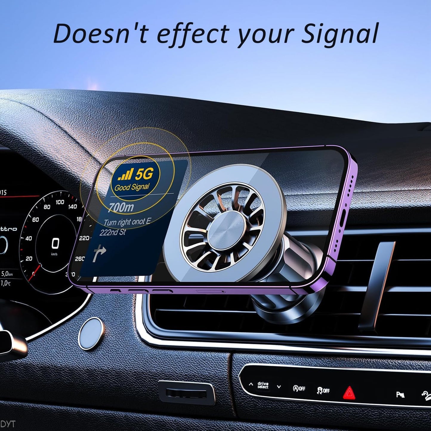 Phone Holders for Your Car Magsafe car Mount?20 Super Magnets? Magnetic Phone Holder for Car?360° Rotation? Hands Free Car Phone Holder Fit iPhone 15