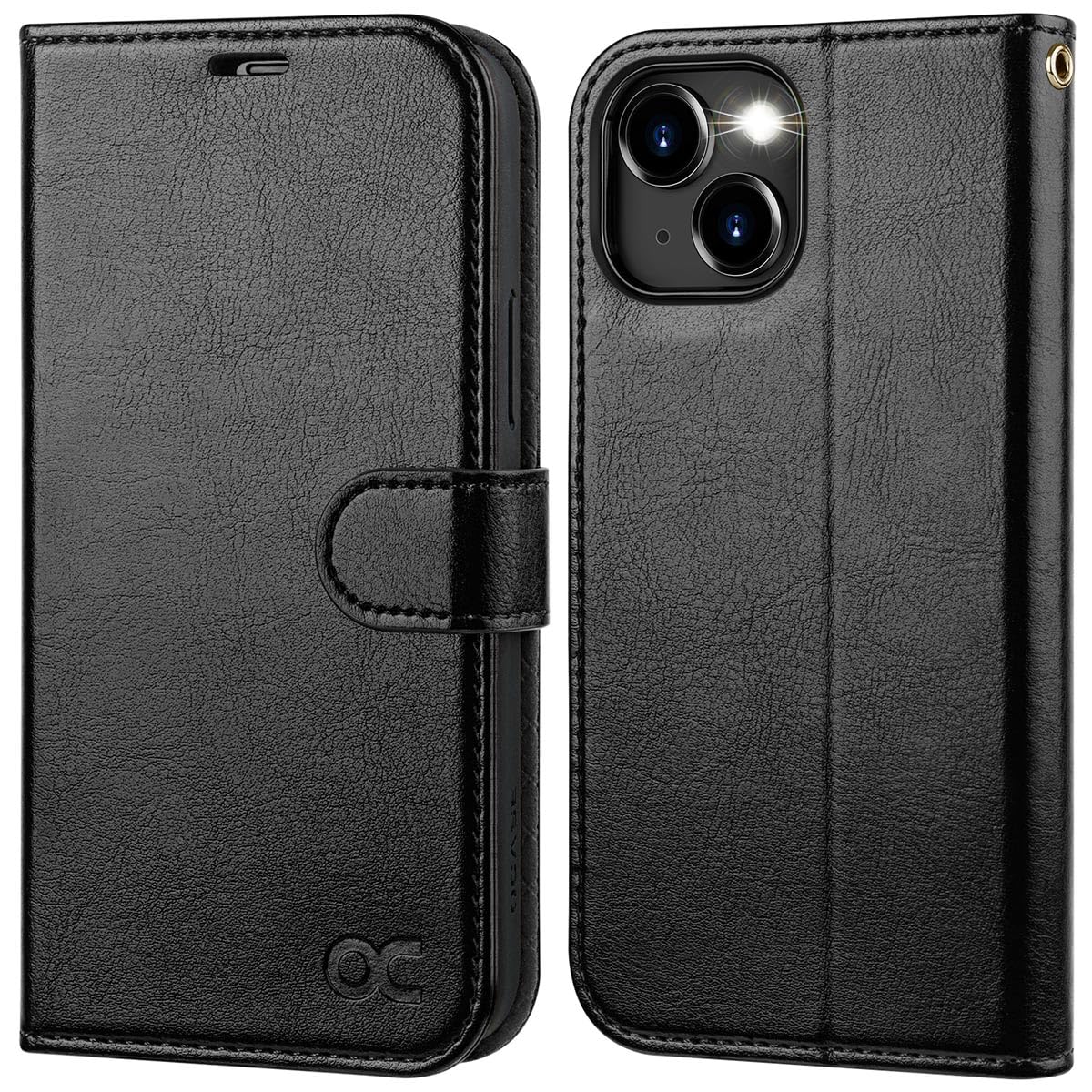 OCASE Compatible with iPhone 15 Wallet Case, PU Leather Flip Folio Case with Card Holders RFID Blocking Kickstand [Shockproof TPU Inner Shell] Phone