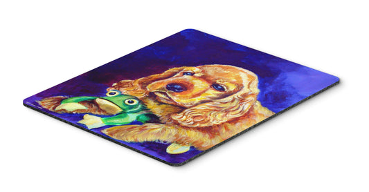 Caroline's Treasures 7342MP Cocker Spaniel with Frog Mouse Pad, Hot Pad or Trivet for Home Office Gaming Working Computers Laptop Mouse Mat,Washable