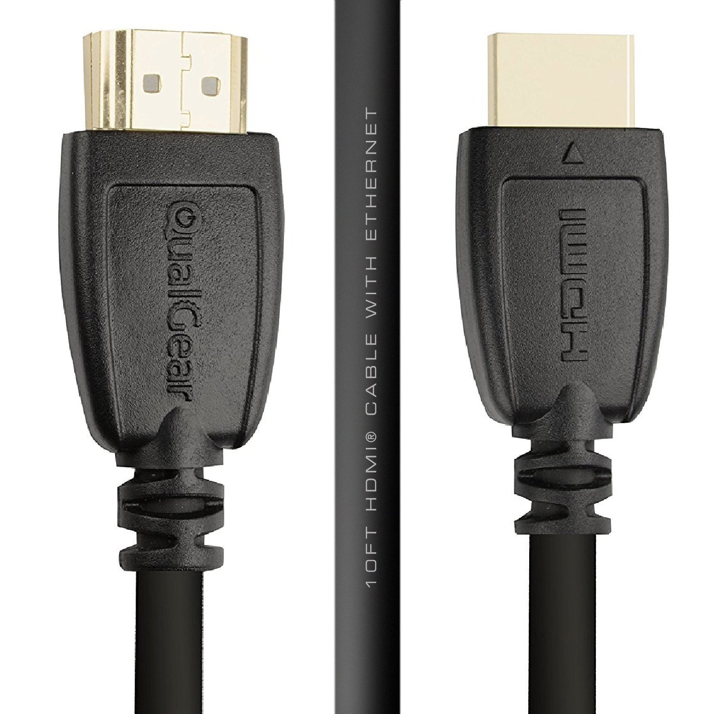QualGear High Speed HDMI 2.0 Cable with Ethernet (3 Feet) - 100% OFC Copper, 24K Gold Plated Contacts, Triple-Shielded. Supports 4K Ultra HD, 3D, 18