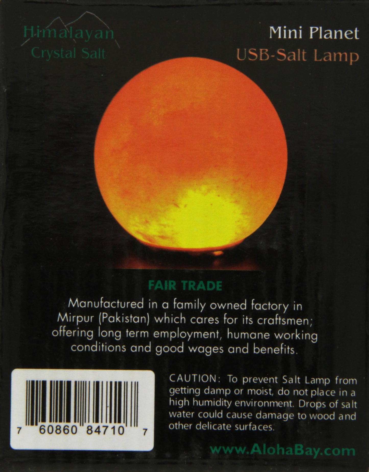 Himalayan Salt Mini Planet Salt Lamp and USB, 3 Inch